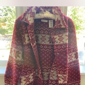 Vintage Red and White Women's jacket